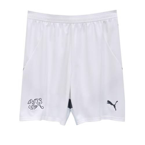 Preview: Schweiz Kinder Auswärts EM Shorts weiss - 2024-25